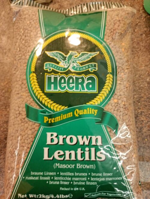Heera Brown Lentils 2kg - Image 2