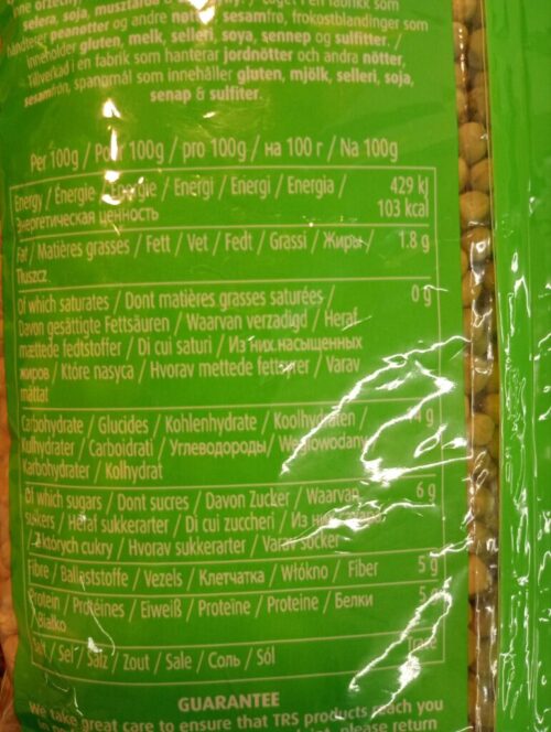 TRS Whole Peas Green 2kg - Image 2