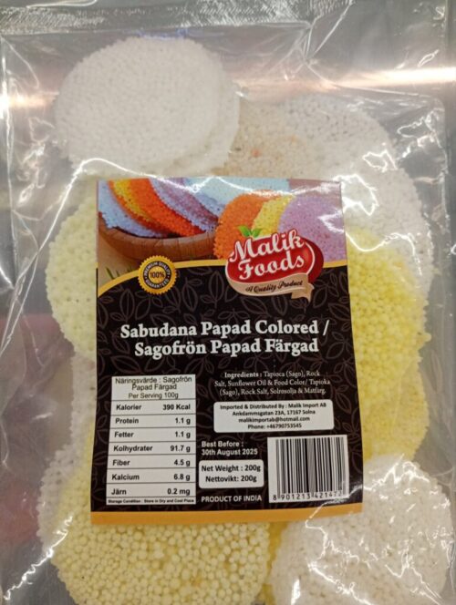 Malik Foods Sabudana Papad – Crispy & Authentic Tapioca Crackers - Image 2