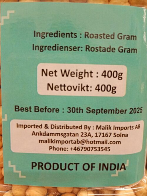 Malik Roasted channa 400g - Image 3