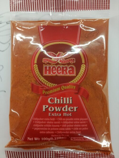 Heera Chilli Pow Ex Hot 100gm - Image 2