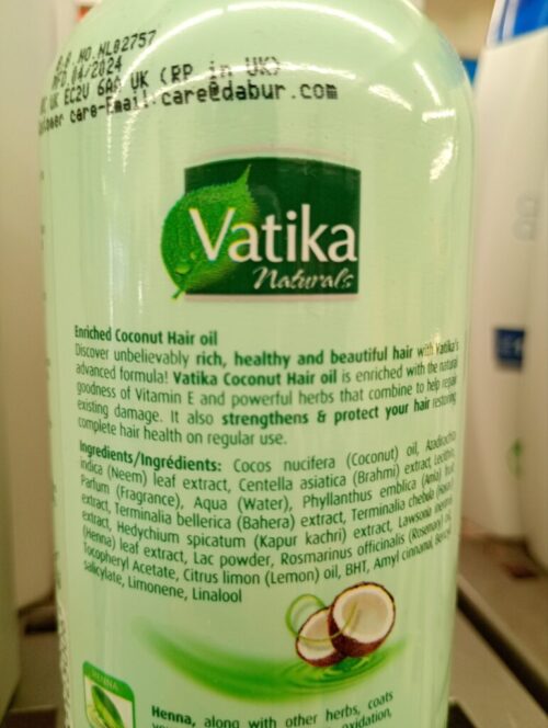 Vatika Coconut oil 300ml - Image 2