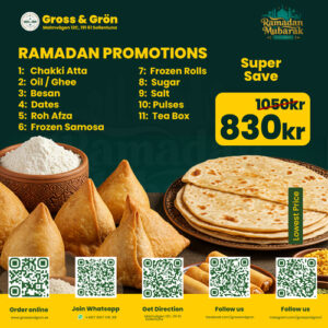 Ramadan Special Package – Groceries & Essentials | Gross & Grön, Stockholm
